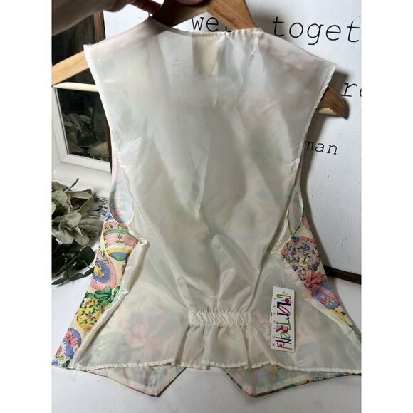 NWT Quirky Grandma core Easter Egg Bunny Vest Size Medium.        Bb - Picture 6 of 7